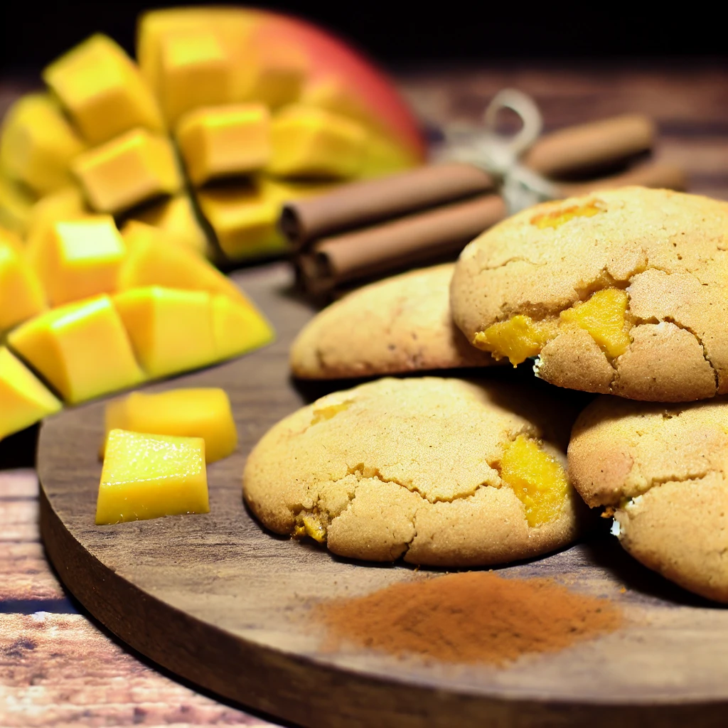 recette de buscuits à la mangue et à la cannelle lechamp vrillé